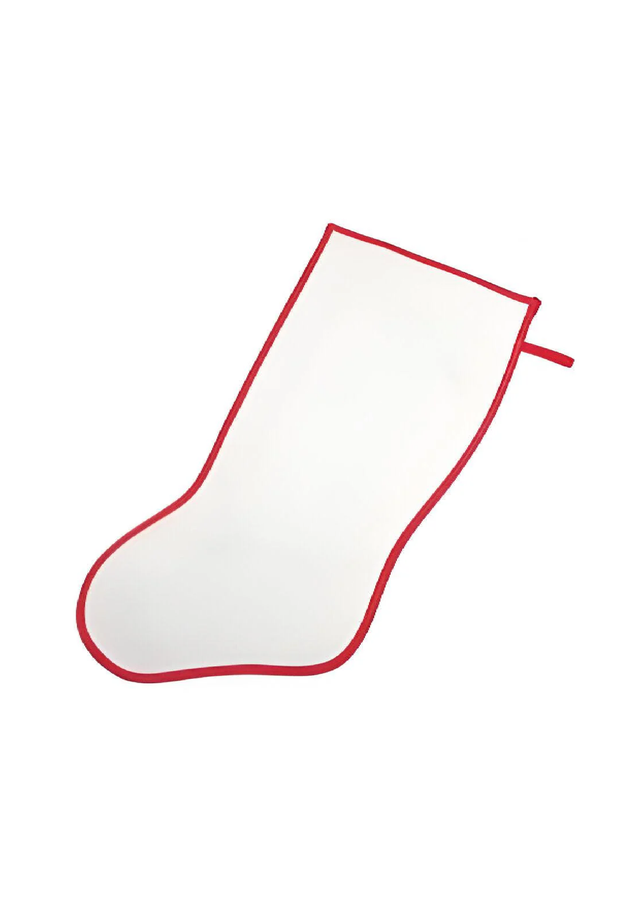 Christmas Stocking with Red Border