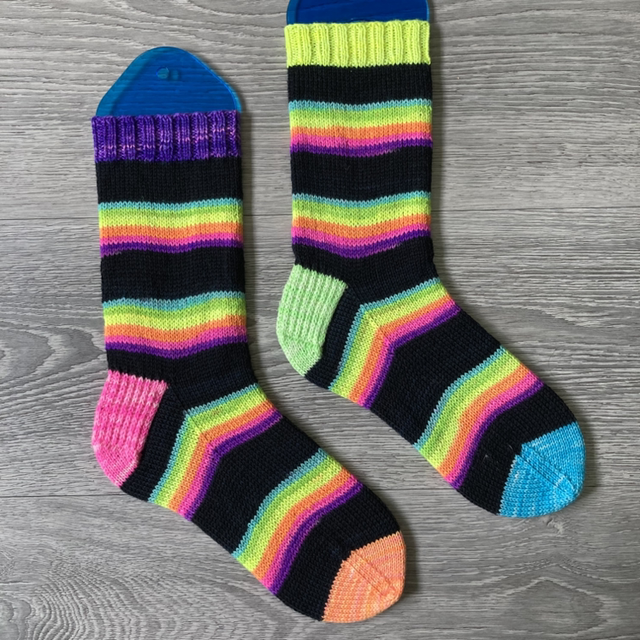 '90s Rave' Socks - Luxury Merino Wool - UK 4-6