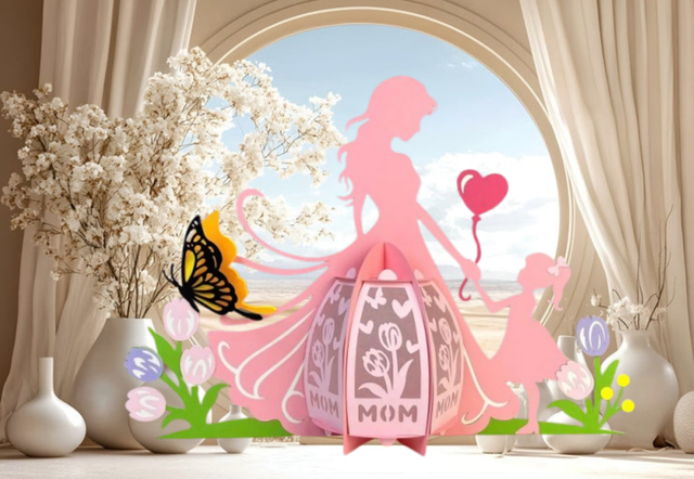 Lanterne Maman avec fillette