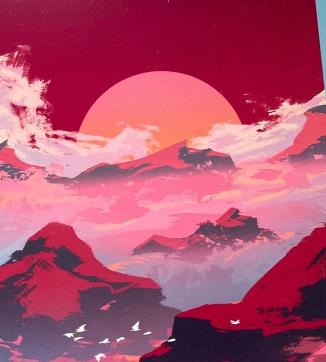 FineArt Print - Red Sun NEON