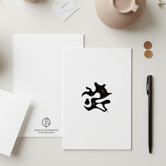 "Trouble" Carte postale- 2025