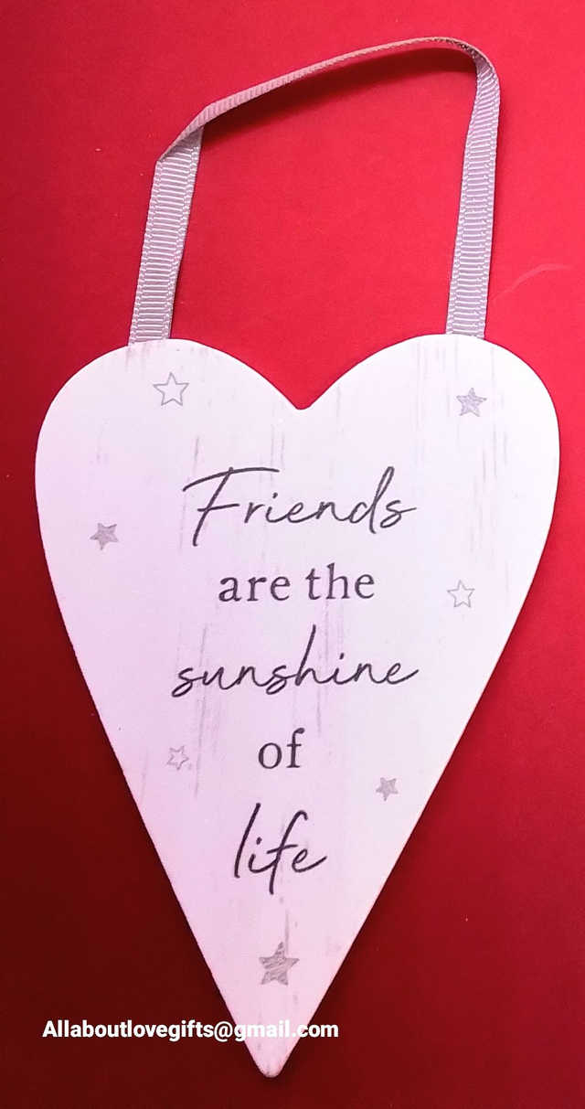 Friends Heart Liþle Plaque s With Sentiment words 