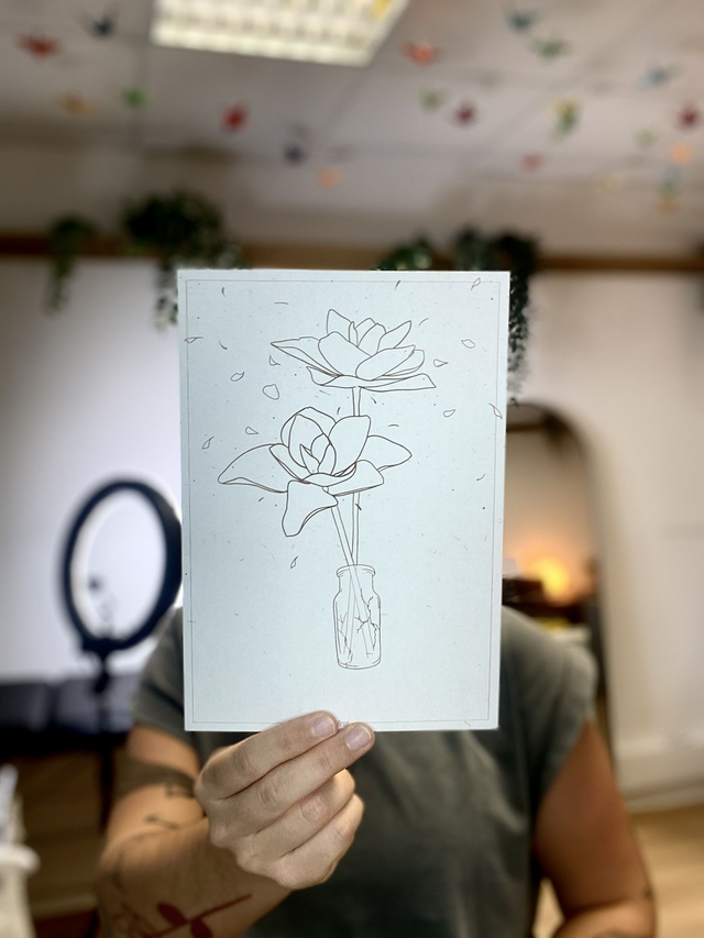 Illustration l Fleur au vent