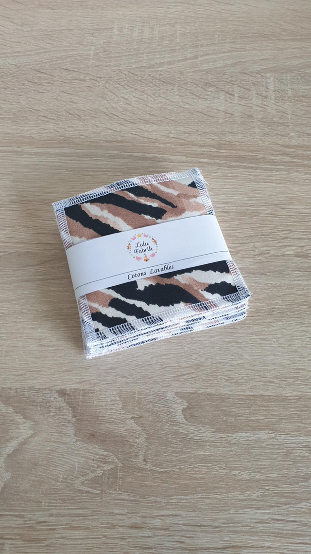 Lot de 7 cotons démaquillants sauvage 