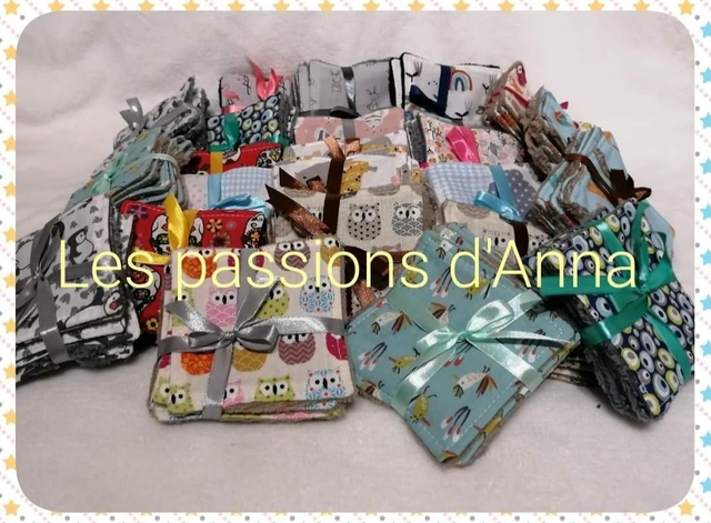 Lingettes Lavables 10*10 cm