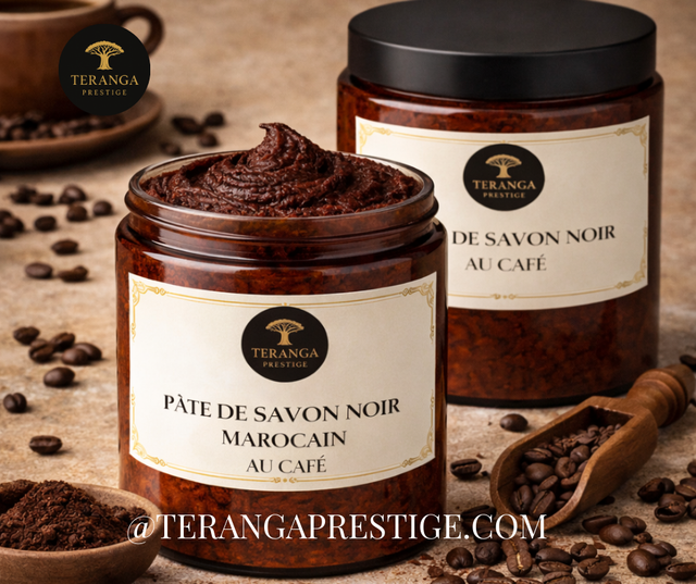 Pâte de Savon Noir Marocain au Café