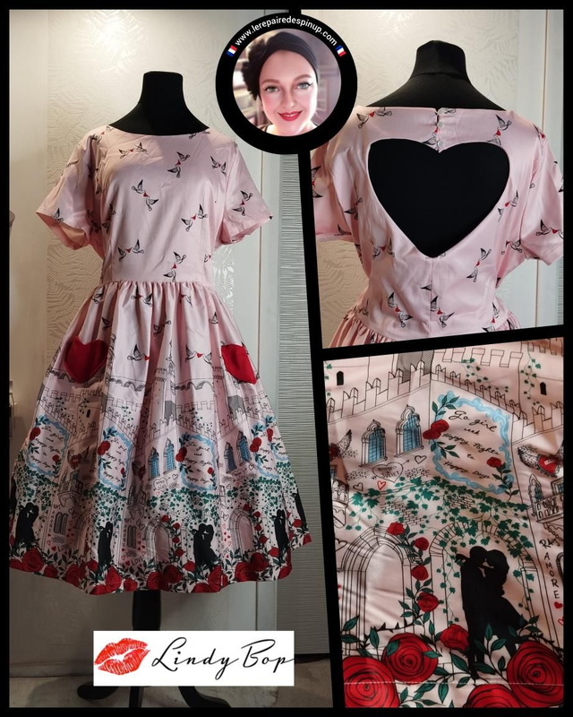 Robe Lindy Bop Brittany Pink Verona T46