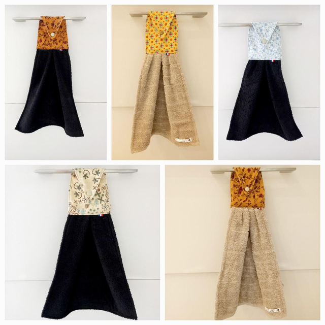 Essuie-mains en tissu éponge