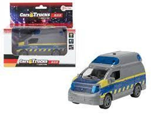 Cars&Trucks S.O.S Polizeibus Mannschaftswagen mit Licht und Ton