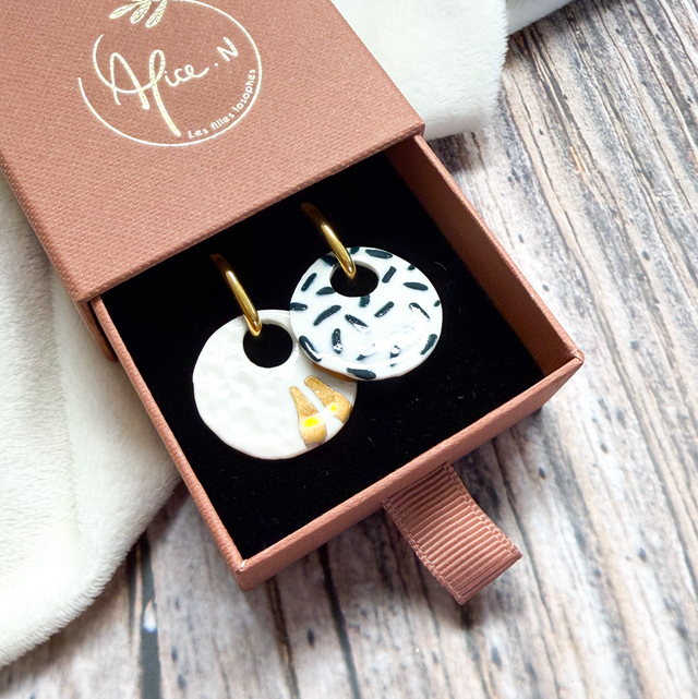 Les RÉVERSIBLES, boucles d’oreilles