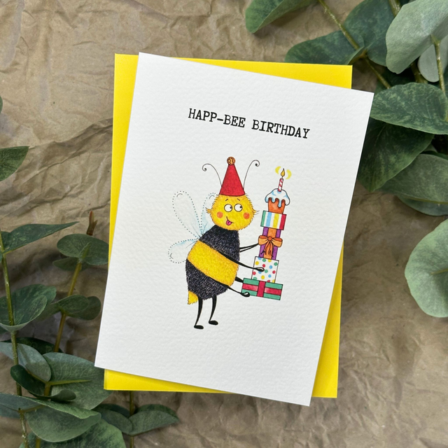 Happ-bee Birthday - Greeting Card