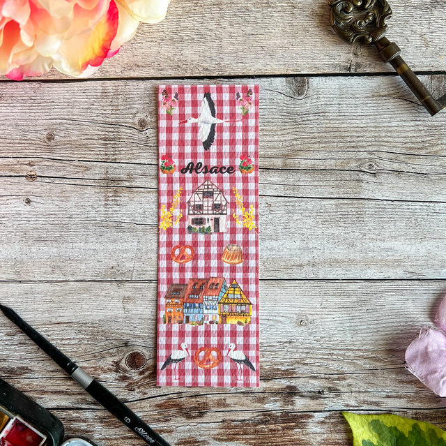 Marque-page Alsace rouge 