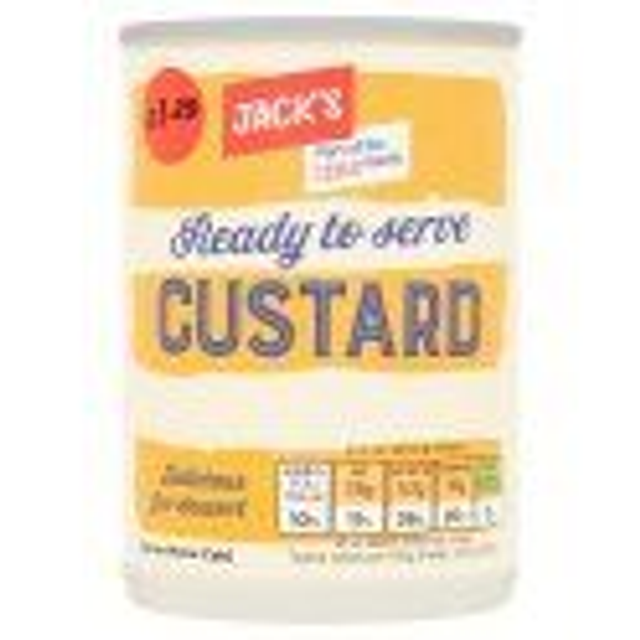 Jack's ready to serve Custard 400g tin