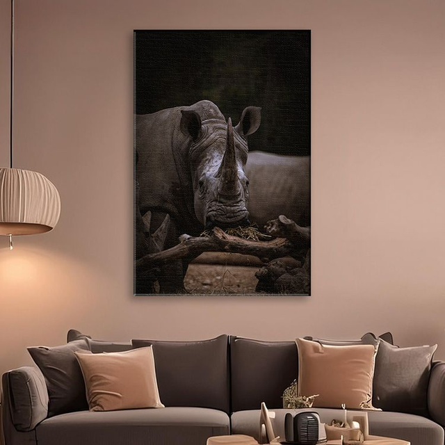 Rhinocéros - Faune - Toile