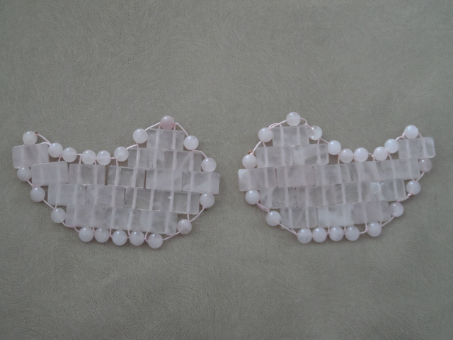 Patchs pour les yeux en quartz rose