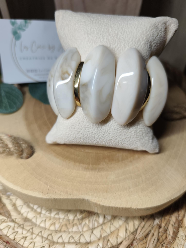 BRACELET PERLES ECRU 0000836