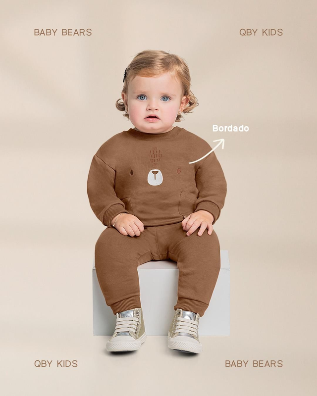 Conjunto Moletom Bear Unissex 