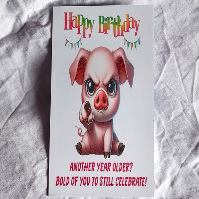 Adult Ladies &amp; Men's Rude Funny Sarcastic Birthday Card - 14 Designs