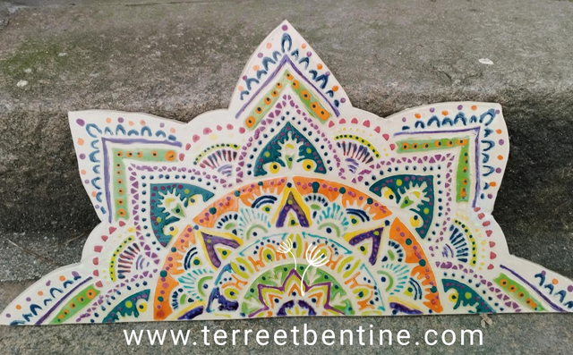 COLLECTION : Colorée - plaque de faïence à coller 