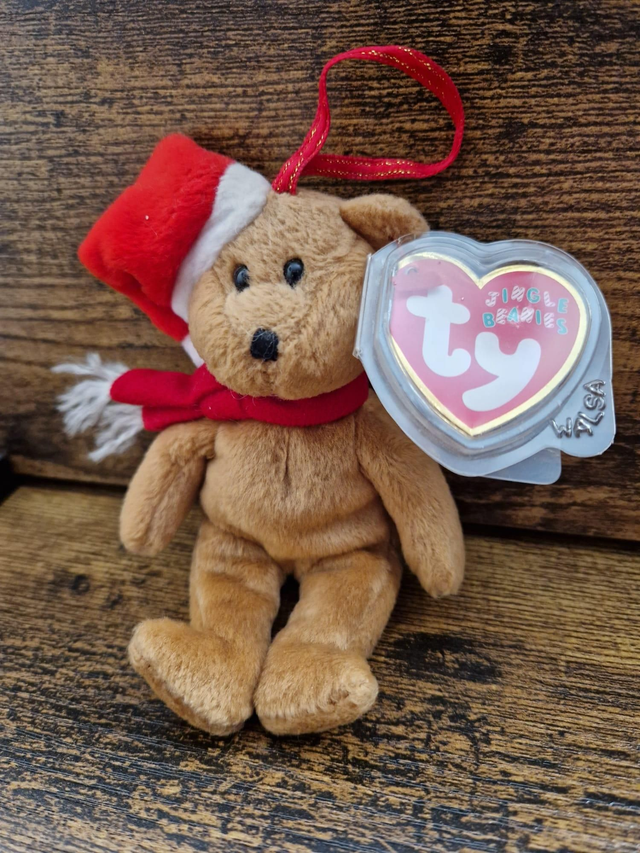 1997 Holiday Teddy Jingle Beanie 