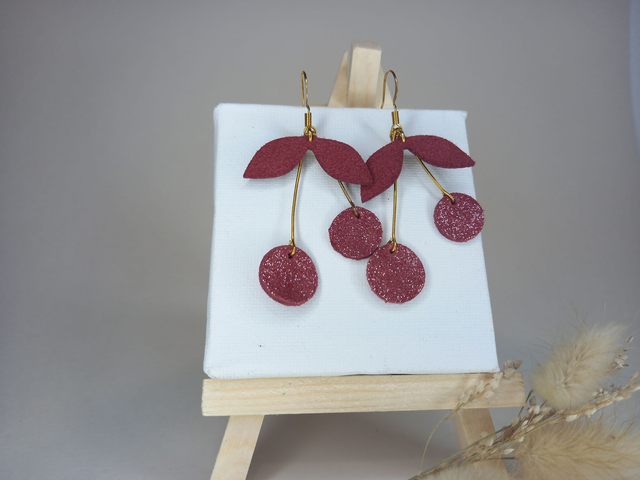 Boucles d'oreilles "Cerisie"