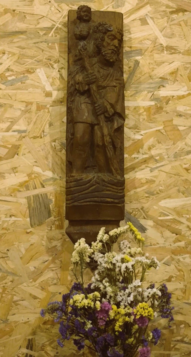 Cierges votifs Statue de Saint Christophe - Statue of Saint Christopher votive candles