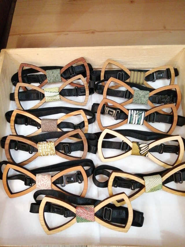 Noeud papillon en bois ajouré adulte