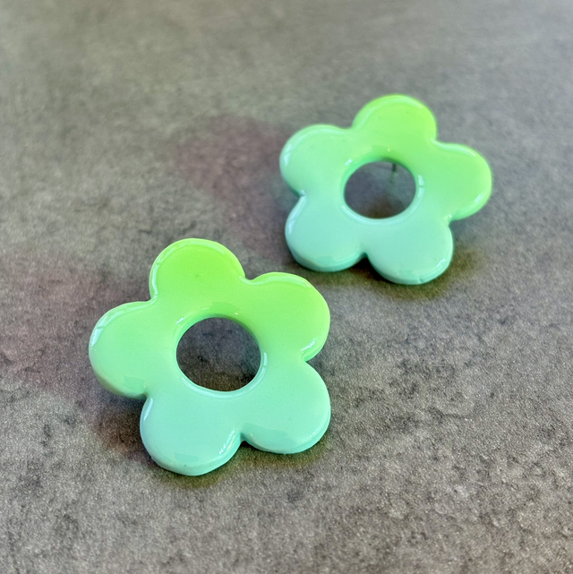 BIG FLOWER - vert fluo