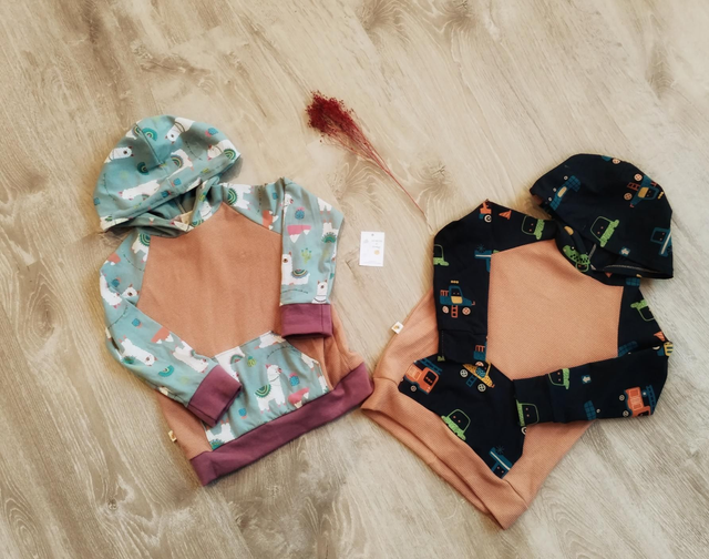 Sweat à capuche évolutif printemps/automne sur mesure