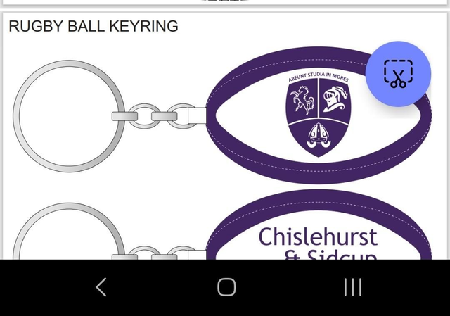Keyring (Rugby ball CS)