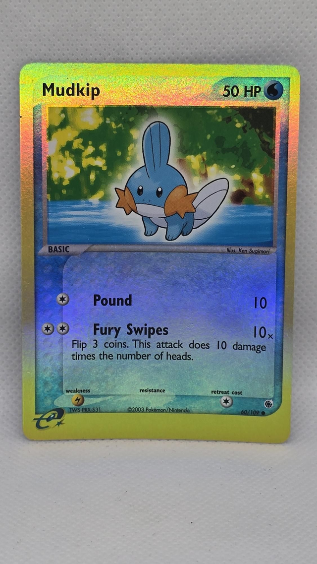 MUDKIP , RS60 EX RUBY & SAPHIRE , REVERSE FOIL  NM 