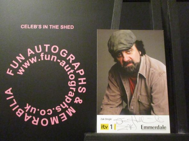 Steve Halliwell (Zak Dingle) Authentic Autographed Emmerdale Cast Card