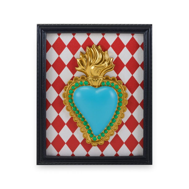 Henriette – Cornice Rettangolare Ton Coeur Celeste 22x18cm