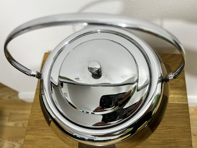 Mid-Century Vintage Wood Ice or Biscuits Bucket.