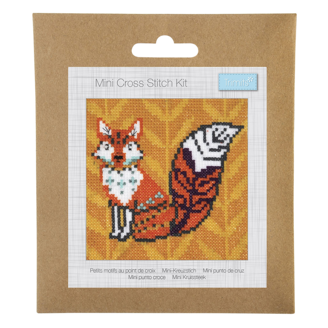 Counted Cross Stitch Kit: Mini: Fox