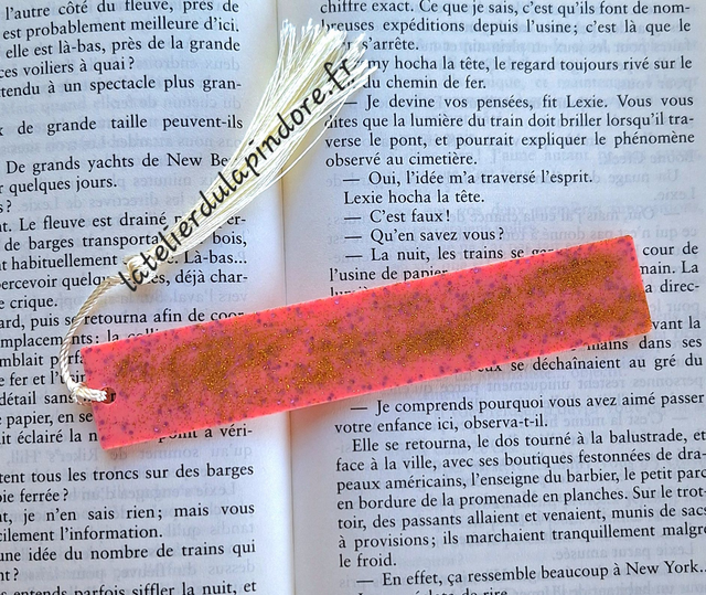 Marque-page personnalisable - Paillettes