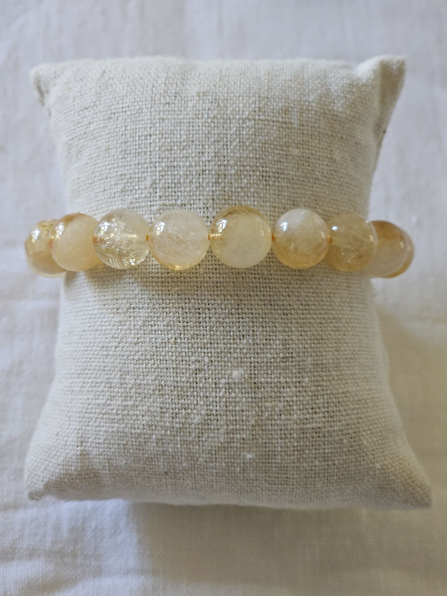 bracelet citrine chauffe 10MM