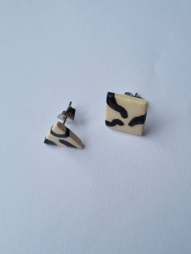 Asymmetrical Geometric Stud Earrings