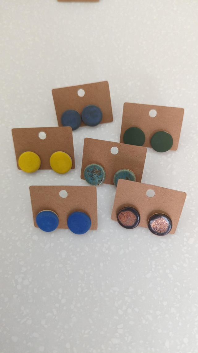 Small circular earrings ø~1.5cm