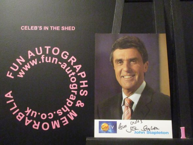 John Stapleton Authentic Autographed GMTV 6x4 Cast Card (1)