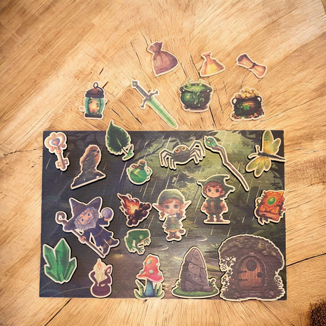 Jeu éducatif pour raconter, inventer des histoires personnalisées