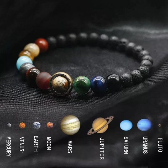 Edelsteen Kralenarmband Zonnestelsel Planeten Galaxy | Sparkolia