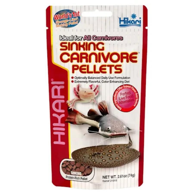 Sinking carnivore pellets 74g 042055219150