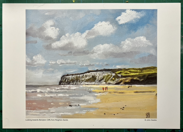 Bempton Cliffs from Reighton Sands.