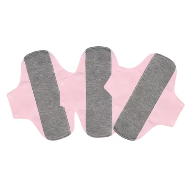 serviettes menstruelles réutilisables, lavables avec bouton, serviette hygiénique imperméable