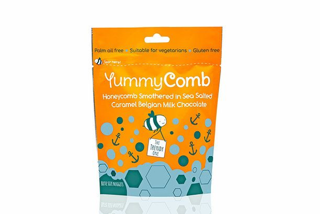 YummyComb Sea Salted Caramel Milk Chocolate Pouch 100g