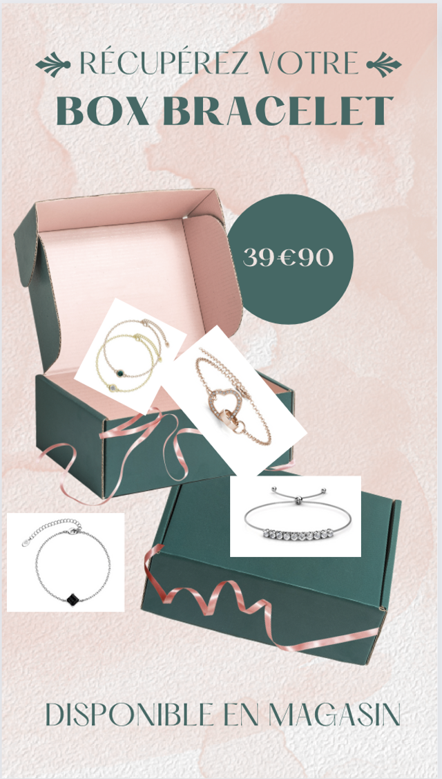 Box  surprise " Bracelet " pochette 