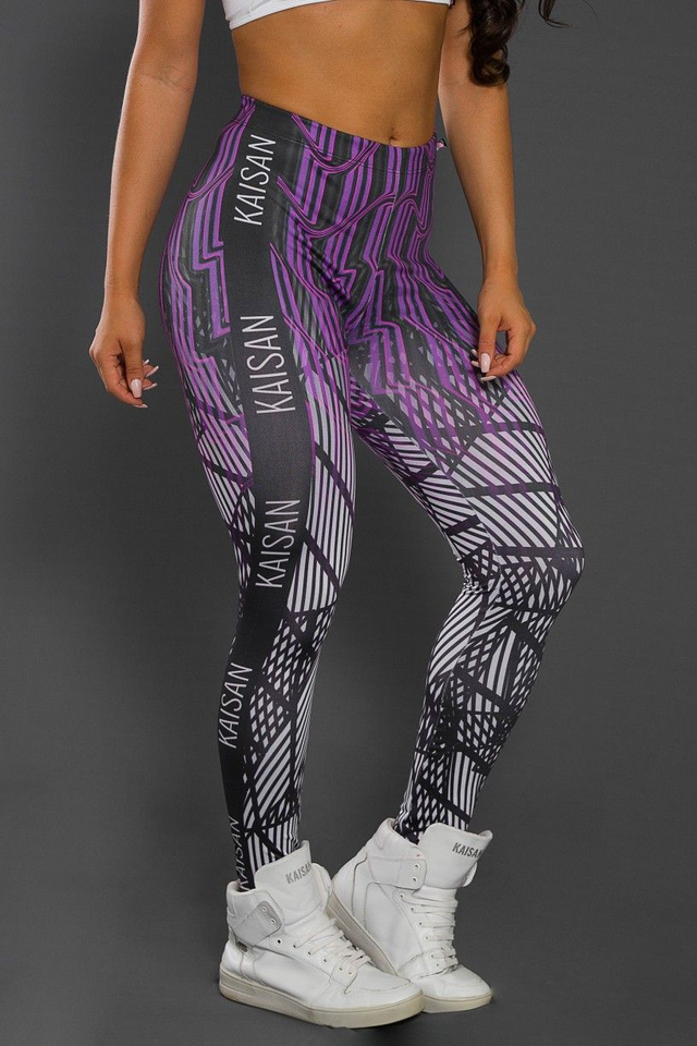 Calça Legging Sublimada Ondas Neon | Kaisan