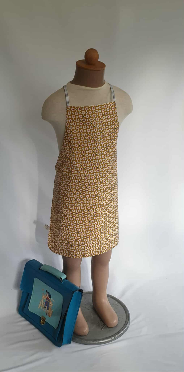 Tablier 3-5 ans en toile enduite