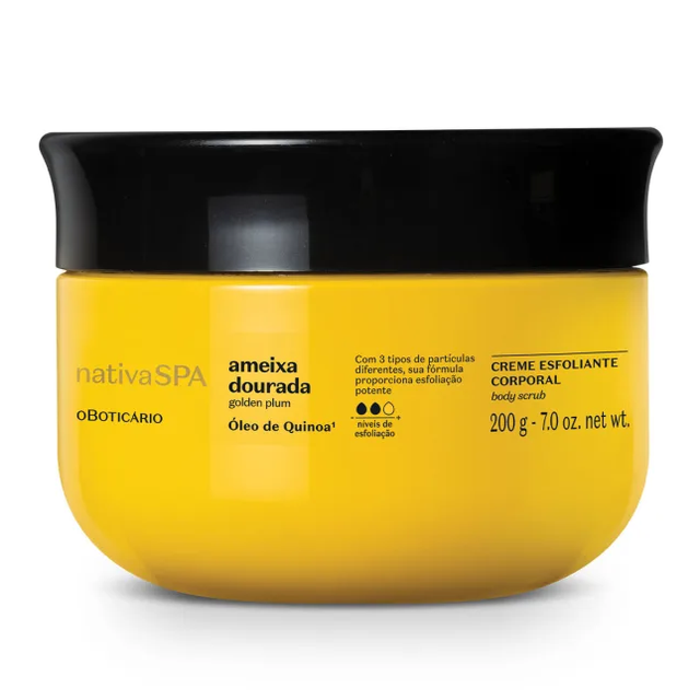 Nativa Spa Creme Esfoliante Corporal Nativa Spa Ameixa Dourada 200g 